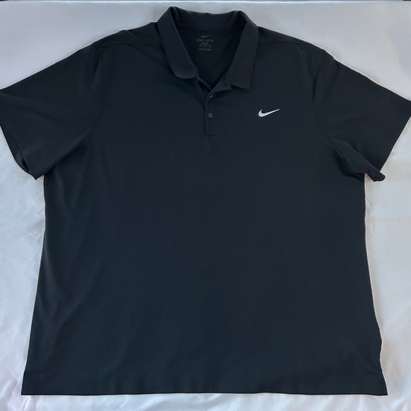 NIKE Performance Big & Tall Polo Size 4XL Tall Fit Dri-FIT Shirt EUC - Picture 1 of 6